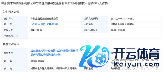 图华融金租被本质东谈主确信。 数据开始：企业预警通。