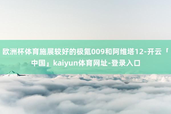 欧洲杯体育施展较好的极氪009和阿维塔12-开云「中国」kaiyun体育网址-登录入口